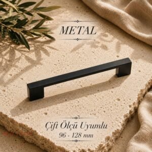 Red Level Köprü Siyah Metal Modern Kulp Modelleri Mutfak Dolap Çekmece Mobilya Kulbu